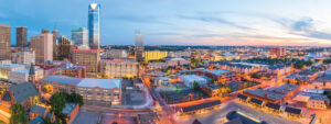 Panoramic view of Oklahoma City skyline
