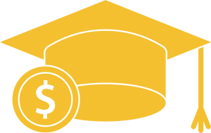 Coin and Graduation Cap